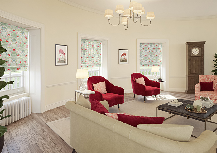 Cotswold Faux Silk, Lipstick - Twist&Fit Roman Blind - Image 6